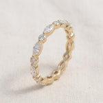 Load image into Gallery viewer, Marquise Round Moissanite Eternity Band