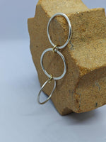 Load image into Gallery viewer, Two Tone Stacking Ring Set | Sterling Silver Gold Band | Minimalist Dainty Rings | Handmade Gift For Her | Interlocking Band Jewelry