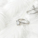 Load image into Gallery viewer, Timeless Round Moissanite Ring | 6-Prong Solitaire Design | 925 Sterling Silver Bridal Jewelry