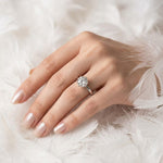 Load image into Gallery viewer, Timeless Round Moissanite Ring | 6-Prong Solitaire Design | 925 Sterling Silver Bridal Jewelry