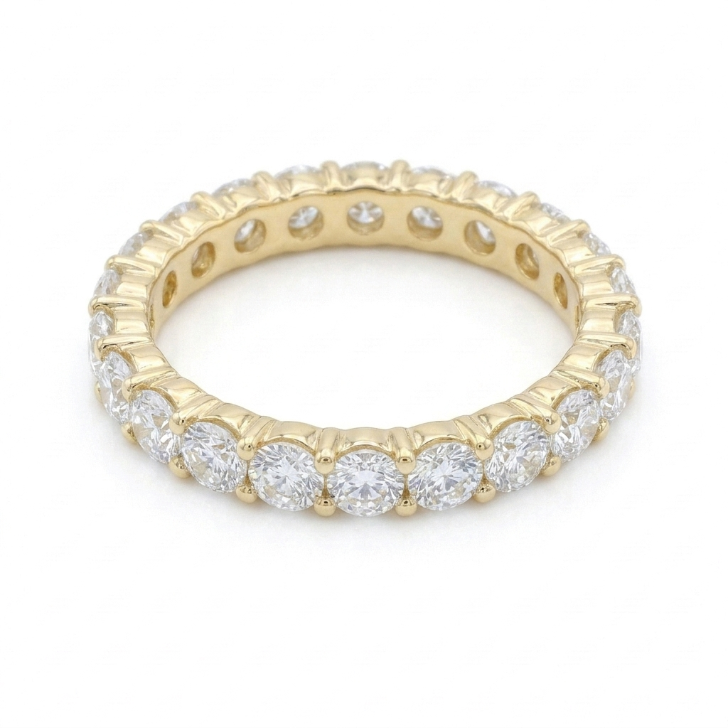 Full Eternity Moissanite Stackable Band
