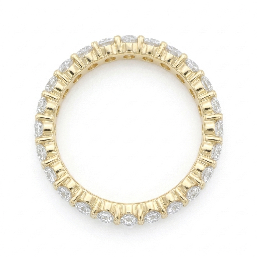 Full Eternity Moissanite Stackable Band